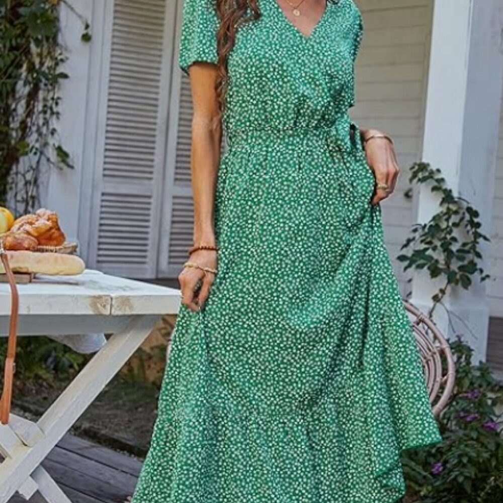 PRETTYGARDEN Women's Summer Floral Boho Maxi Dress